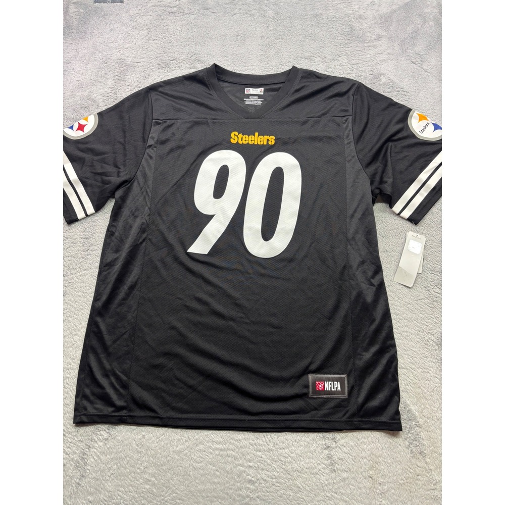 NFL Team Apparel Pittsburgh Steelers TJ Watt 90 Jersey Mens XL Black New